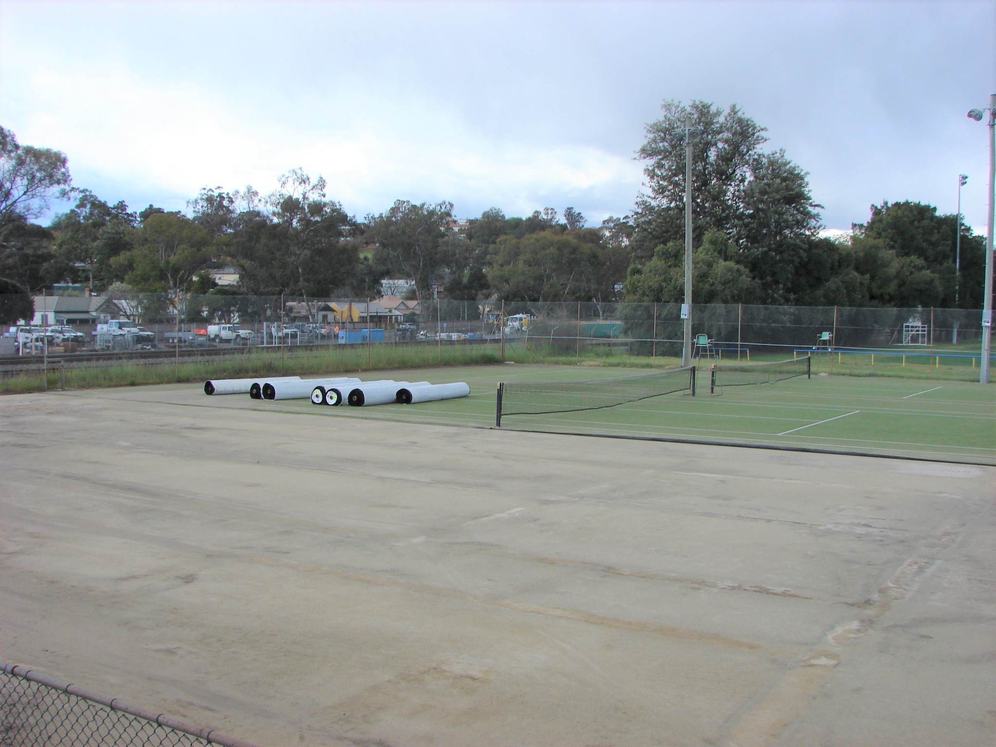 Upgrade for tennis courts