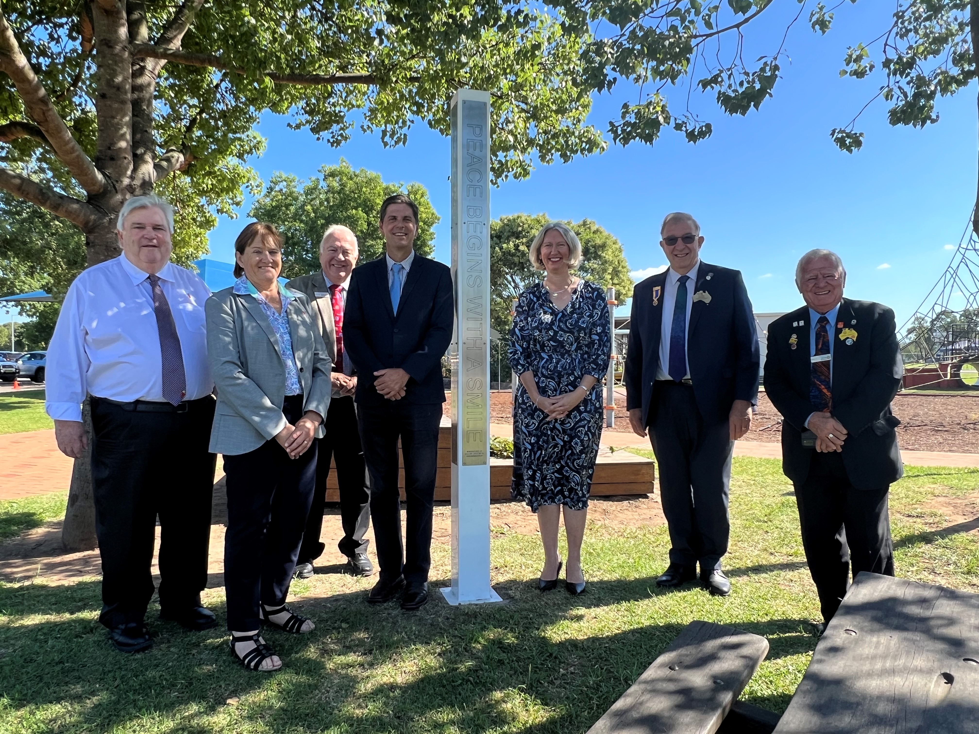 Peace pole unveiled at St Catherine’s